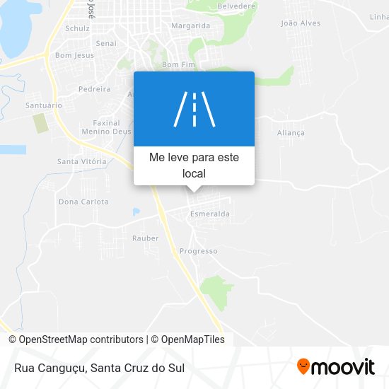 Rua Canguçu mapa