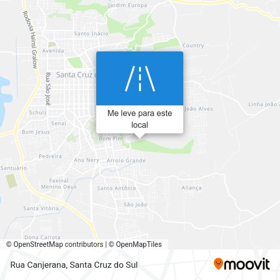 Rua Canjerana mapa