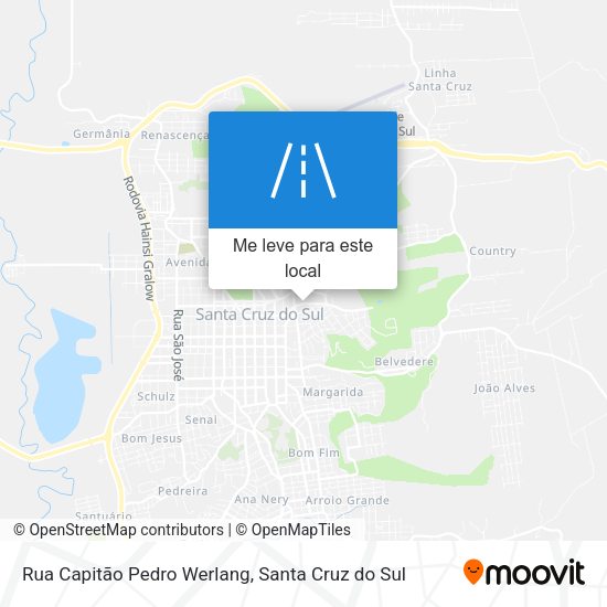 Rua Capitão Pedro Werlang mapa