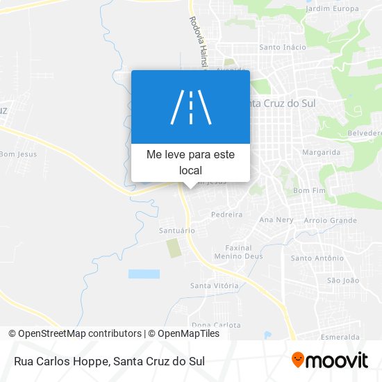 Rua Carlos Hoppe mapa