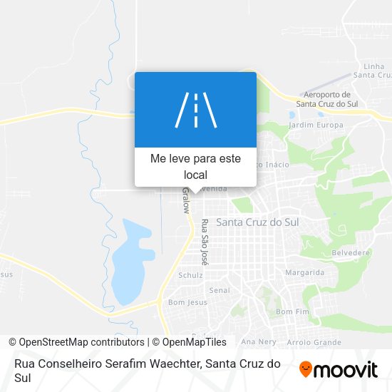 Rua Conselheiro Serafim Waechter mapa