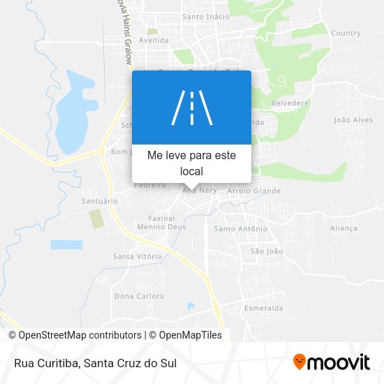 Rua Curitiba mapa