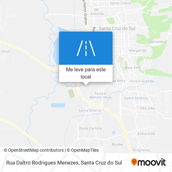 Rua Daltro Rodrigues Menezes mapa