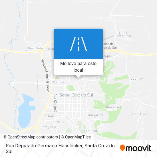 Rua Deputado Germano Hasslocker mapa