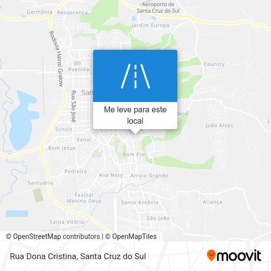 Rua Dona Cristina mapa