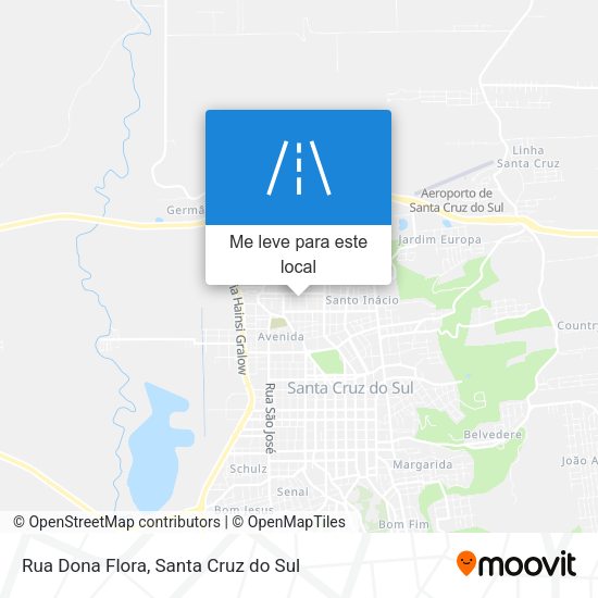 Rua Dona Flora mapa