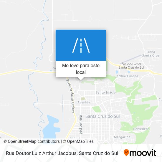 Rua Doutor Luiz Arthur Jacobus mapa