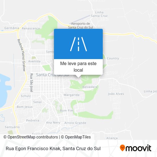 Rua Egon Francisco Knak mapa