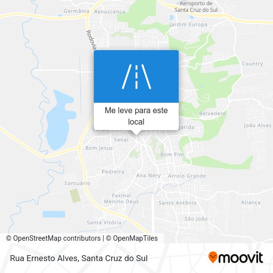 Rua Ernesto Alves mapa