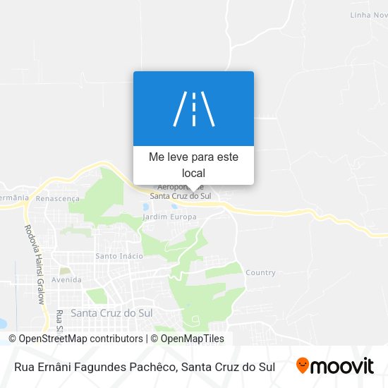 Rua Ernâni Fagundes Pachêco mapa