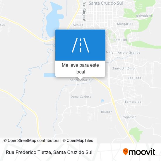 Rua Frederico Tietze mapa