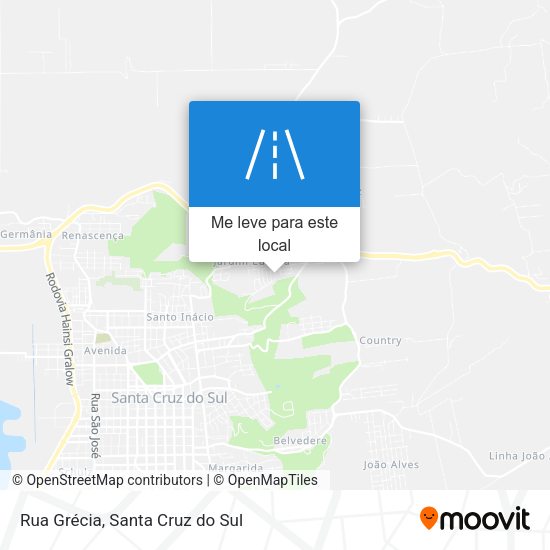 Rua Grécia mapa