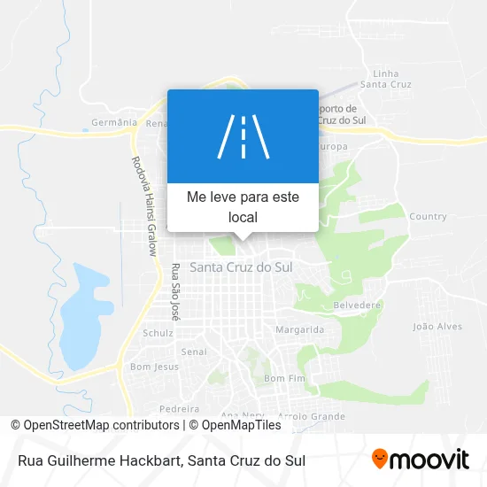 Rua Guilherme Hackbart mapa