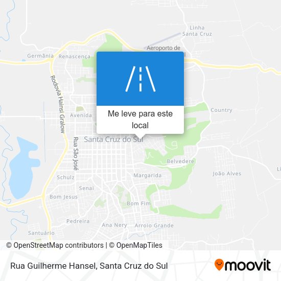Rua Guilherme Hansel mapa