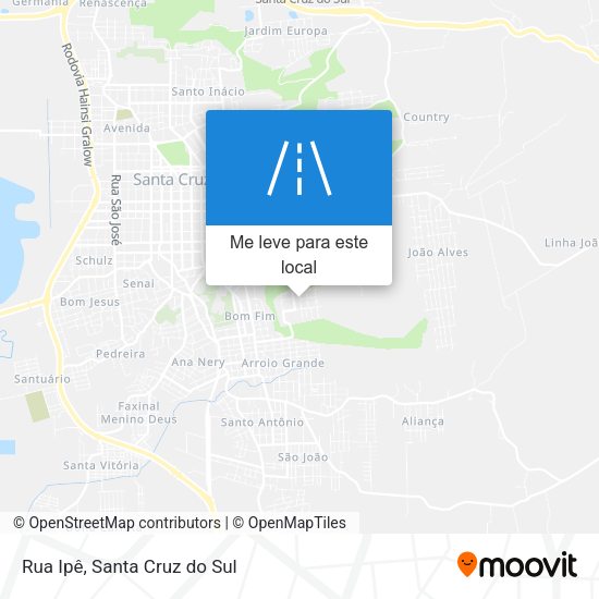 Rua Ipê mapa
