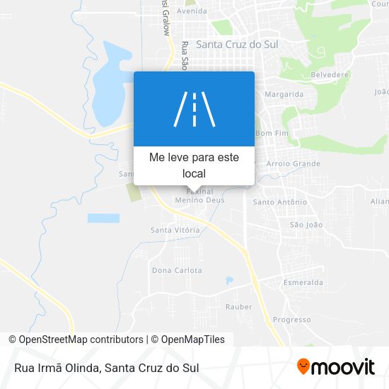 Rua Irmã Olinda mapa