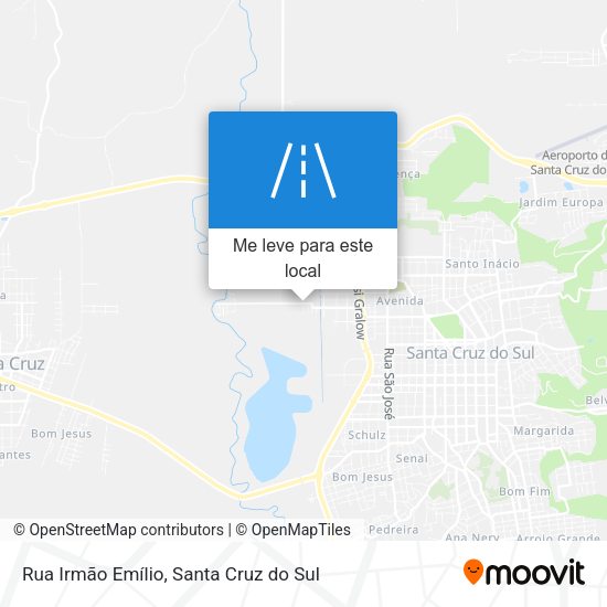 Rua Irmão Emílio mapa