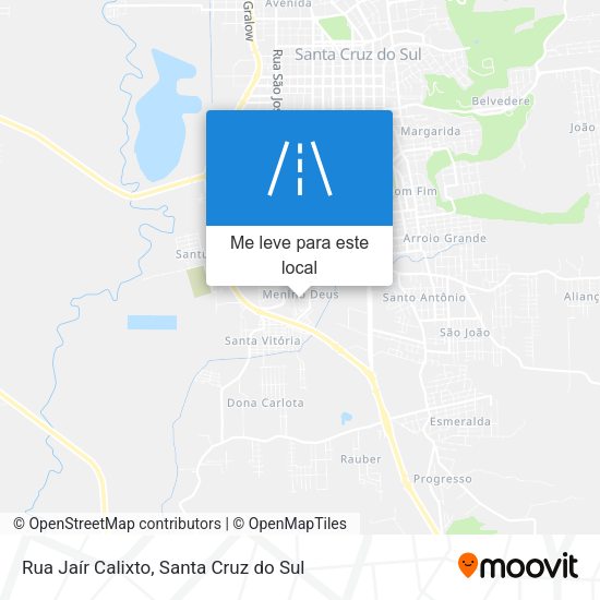 Rua Jaír Calixto mapa