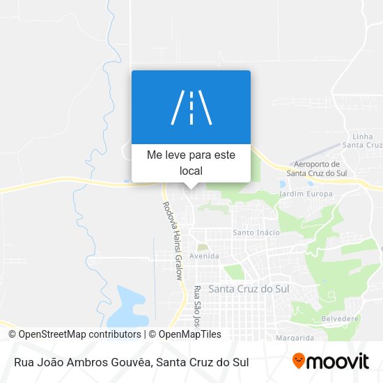 Rua João Ambros Gouvêa mapa