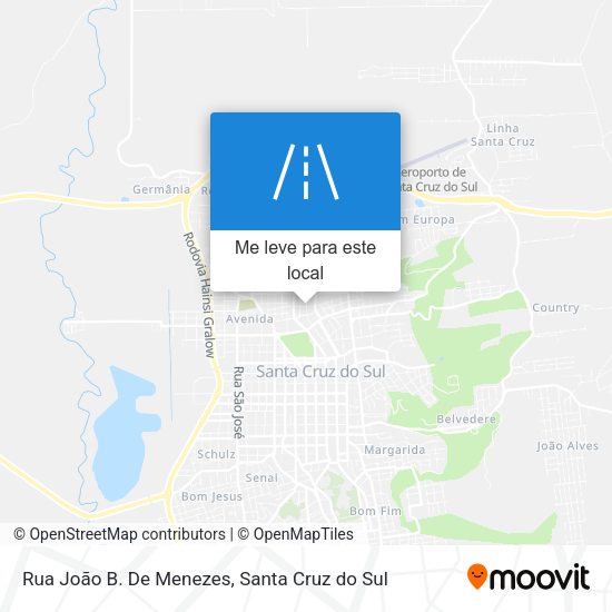 Rua João B. De Menezes mapa