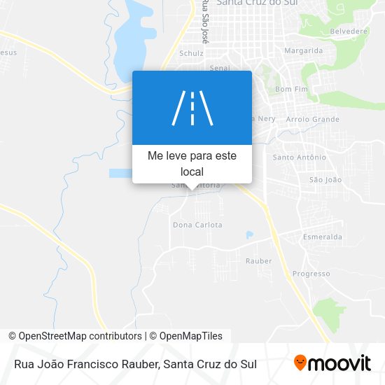 Rua João Francisco Rauber mapa