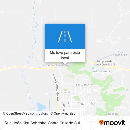 Rua João Kist Sobrinho mapa