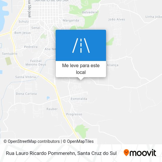 Rua Lauro Ricardo Pommerehn mapa