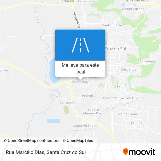 Rua Marcílio Dias mapa