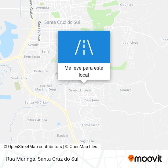 Rua Maringá mapa