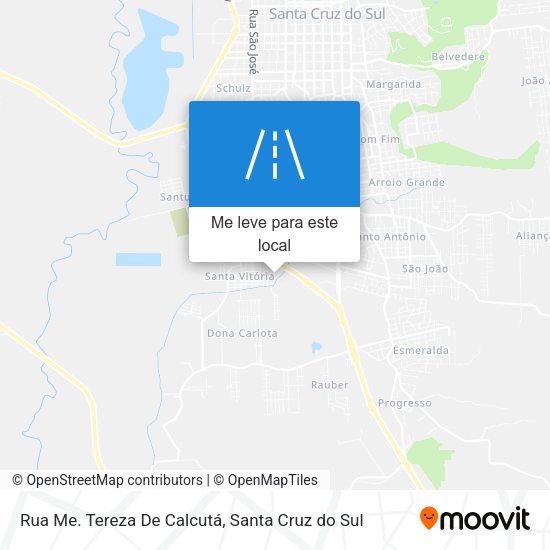 Rua Me. Tereza De Calcutá mapa