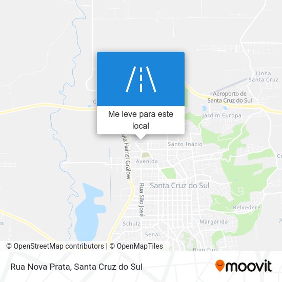 Rua Nova Prata mapa