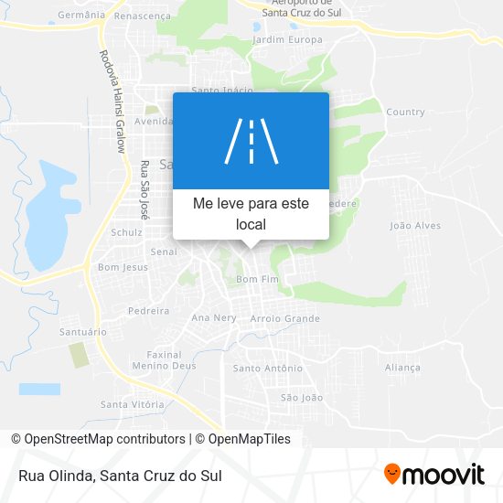 Rua Olinda mapa