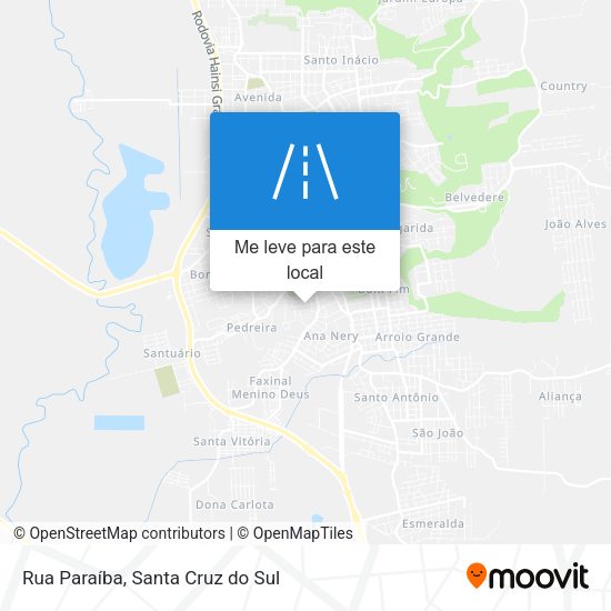 Rua Paraíba mapa