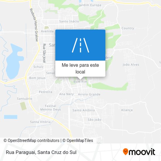 Rua Paraguai mapa