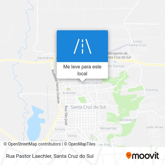 Rua Pastor Laechler mapa