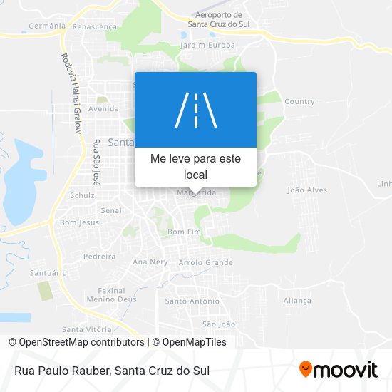 Rua Paulo Rauber mapa