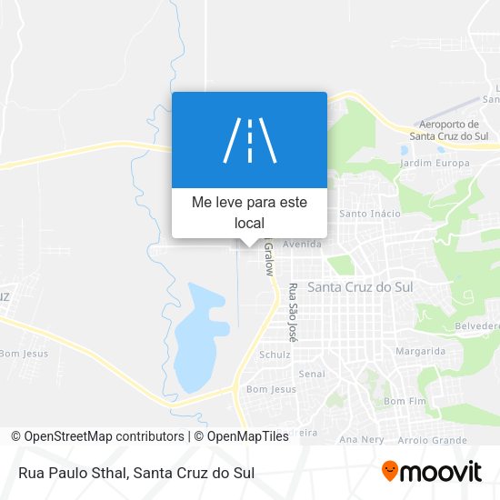Rua Paulo Sthal mapa