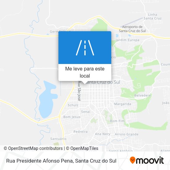 Rua Presidente Afonso Pena mapa