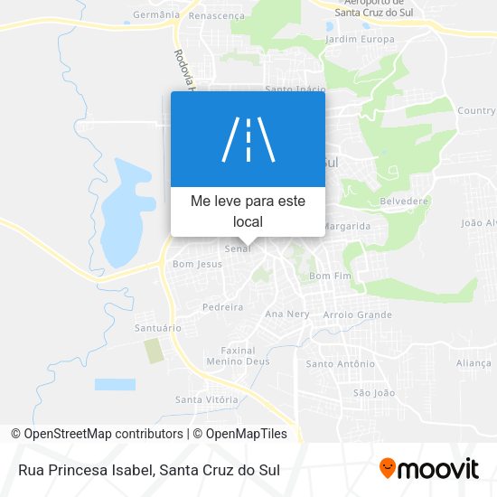 Rua Princesa Isabel mapa