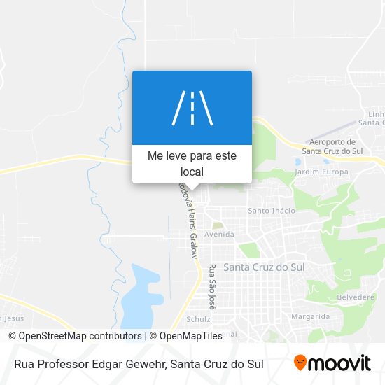 Rua Professor Edgar Gewehr mapa