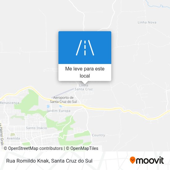 Rua Romildo Knak mapa