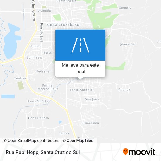 Rua Rubi Hepp mapa
