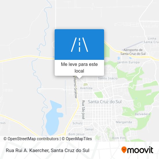 Rua Rui A. Kaercher mapa
