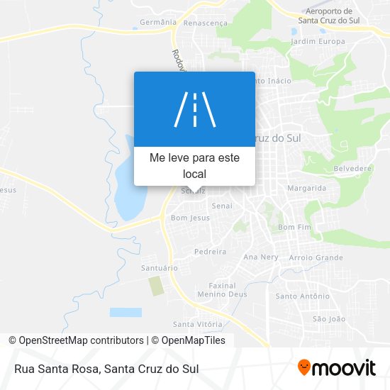Rua Santa Rosa mapa