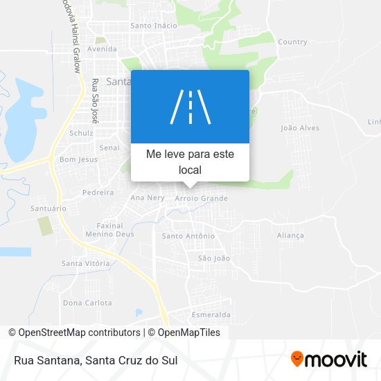 Rua Santana mapa