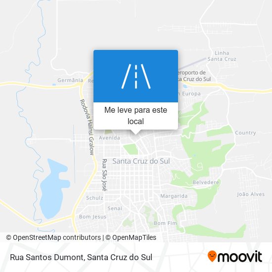 Rua Santos Dumont mapa