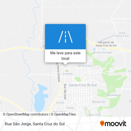 Rua São Jorge mapa