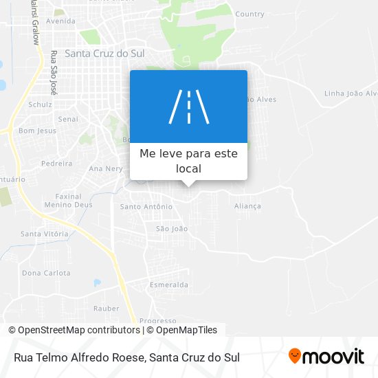 Rua Telmo Alfredo Roese mapa