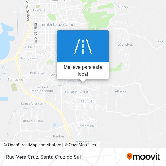 Rua Vera Cruz mapa