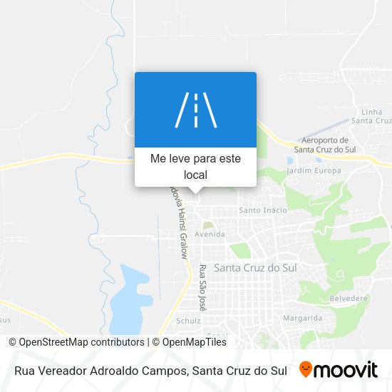 Rua Vereador Adroaldo Campos mapa